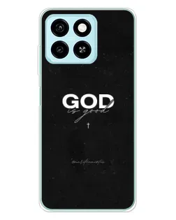 Чехол для ZTE Blade A55 с картинкой «GOD — Бог над всем»