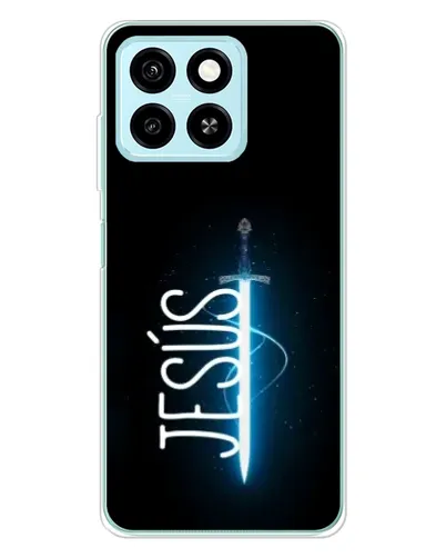 Чехол для ZTE Blade A55 с картинкой «Меч Духа Jesus»