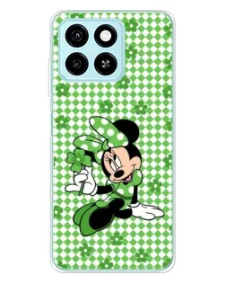 Чехол для ZTE Blade A55 с картинкой «Mickey в клетку»
