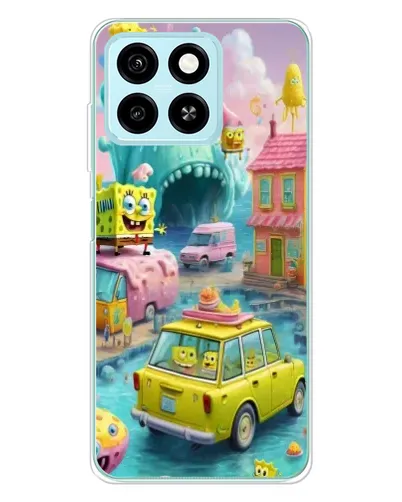 Чехол для ZTE Blade A55 с картинкой «Монстр-трак приключения»