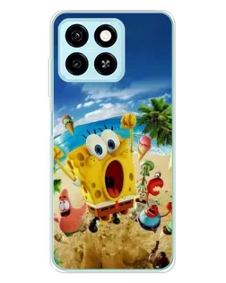 Чехол для ZTE Blade A55 с картинкой «Развлечения на пляже»