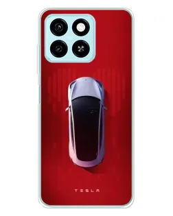 Чехол для ZTE Blade A55 с картинкой «Tesla Top View»