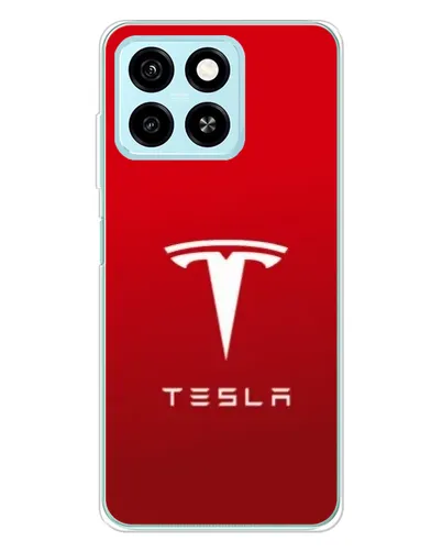 Чехол для ZTE Blade A55 с картинкой «Tesla Red Classic»
