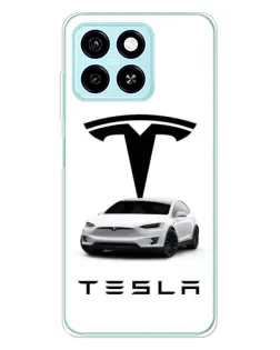 Чехол для ZTE Blade A55 с картинкой «Tesla White Style»