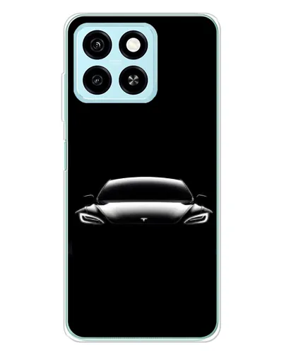 Чехол для ZTE Blade A55 с картинкой «Фары Tesla Night»