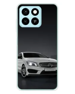 Чехол для ZTE Blade A55 с картинкой «Mercedes AMG GT Silver»