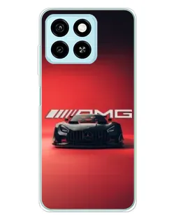 Чехол для ZTE Blade A55 с картинкой «Mercedes AMG — красная линия»