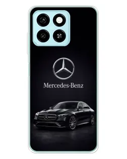 Чехол для ZTE Blade A55 с картинкой «Mercedes — решетка радиатора»