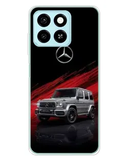 Чехол для ZTE Blade A55 с картинкой «Mercedes G-Class красный»