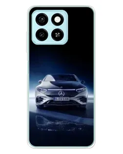 Чехол для ZTE Blade A55 с картинкой «Ночной Mercedes EQ»