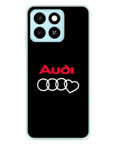 Чехол для ZTE Blade A55 с картинкой «Логотип Audi Heart»