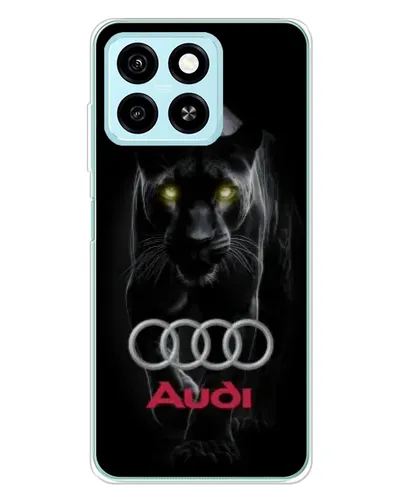 Чехол для ZTE Blade A55 с картинкой «Пантера и Audi»
