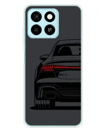 Чехол для ZTE Blade A55 с картинкой «Задняя часть Audi — арт»