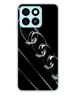 Чехол для ZTE Blade A55 с картинкой «Audi — абстрактные кольца»