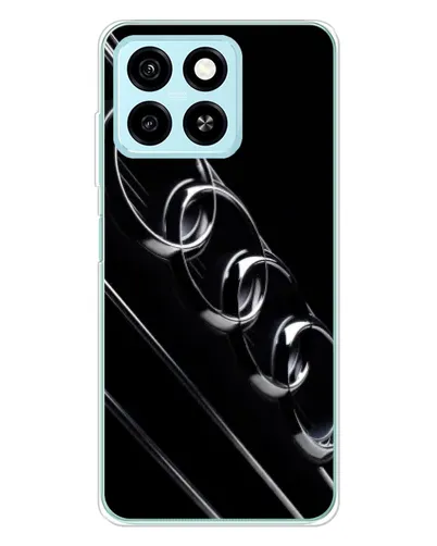 Чехол для ZTE Blade A55 с картинкой «Audi — абстрактные кольца»