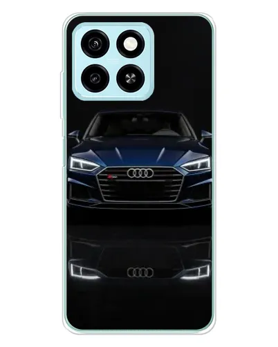 Чехол для ZTE Blade A55 с картинкой «Audi — ночное отражение»
