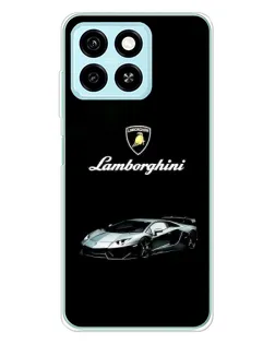 Чехол для ZTE Blade A55 с картинкой «Логотип Lamborghini классика»