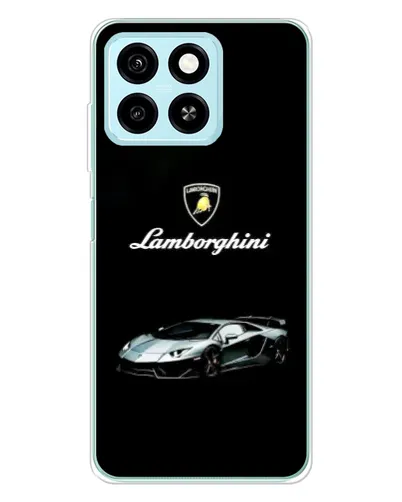 Чехол для ZTE Blade A55 с картинкой «Логотип Lamborghini классика»