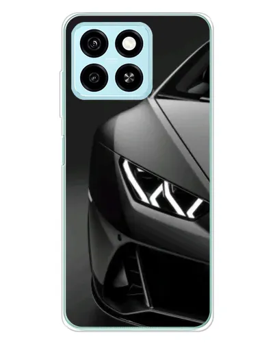 Чехол для ZTE Blade A55 с картинкой «Lamborghini фары детализация»