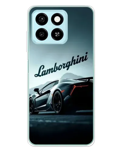 Чехол для ZTE Blade A55 с картинкой «Классическая надпись Lamborghini»