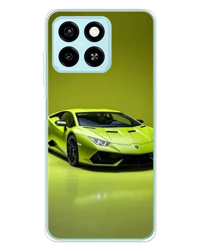 Чехол для ZTE Blade A55 с картинкой «Салатовый Lamborghini Huracan»