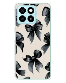 Чехол для ZTE Blade A55 с картинкой «Банты Coquette»