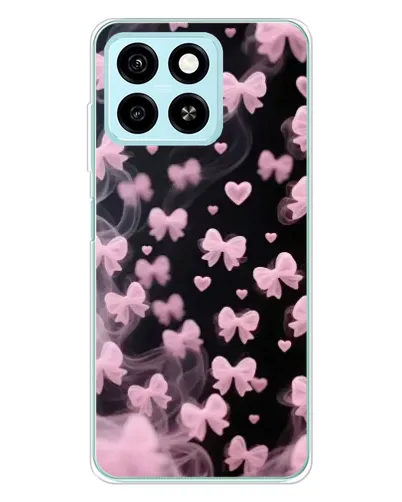 Чехол для ZTE Blade A55 с картинкой «Неоновое кружево»