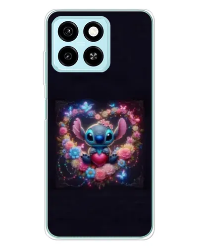 Чехол для ZTE Blade A55 с картинкой «Stitch в цветах» Чехол для ZTE Blade A55 с картинкой «Stitch в цветах»