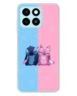 Чехол для ZTE Blade A55 с картинкой «Stitch и Angel Love» Чехол для ZTE Blade A55 с картинкой «Stitch и Angel Love»