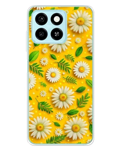 Чехол для ZTE Blade A55 с картинкой «Ромашковое солнце»