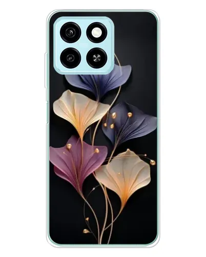Чехол для ZTE Blade A55 с картинкой «Лиловые цветы грации»