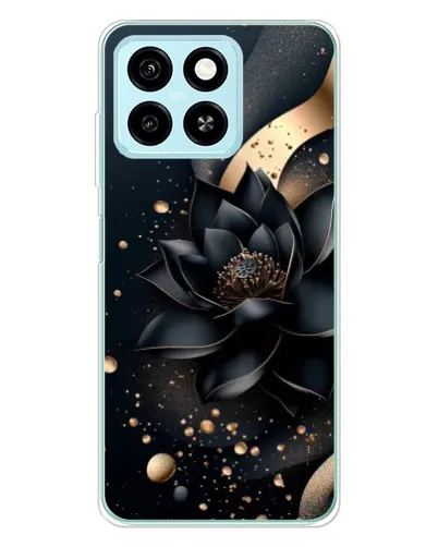 Чехол для ZTE Blade A55 с картинкой «Черный лотос»