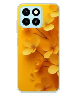 Чехол для ZTE Blade A55 с картинкой «Золотые лепестки» Чехол для ZTE Blade A55 с картинкой «Золотые лепестки»