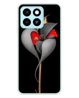 Чехол для ZTE Blade A55 с картинкой «Серебряный фантазийный цветок» Чехол для ZTE Blade A55 с картинкой «Серебряный фантазийный цветок»