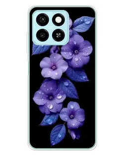 Чехол для ZTE Blade A55 с картинкой «Фиолетовые цветы с росою» Чехол для ZTE Blade A55 с картинкой «Фиолетовые цветы с росою»