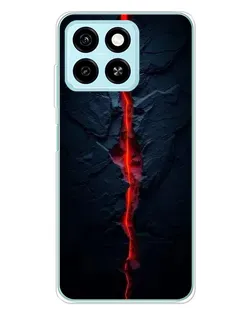 Чохол для ZTE Blade A55 з картинкою «Червона лавова тріщина»