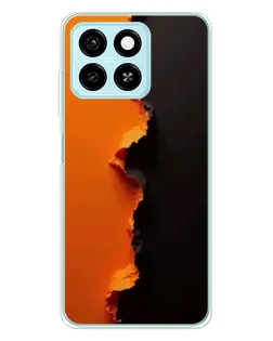 Чохол для ZTE Blade A55 з картинкою «Помаранчевий розлом»
