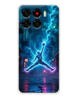 Чехол для ZTE Blade A56 с картинкой «Jordan Gold Jumpman»