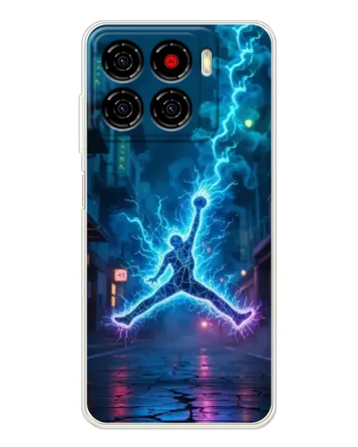 Чехол для ZTE Blade A56 с картинкой «Jordan Gold Jumpman»