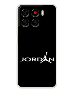 Чехол для ZTE Blade A56 с картинкой «Jordan White Logo»