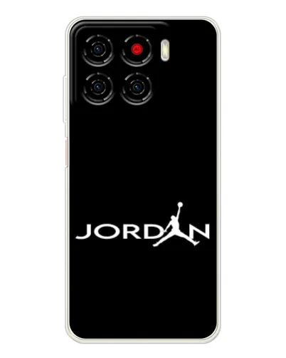 Чехол для ZTE Blade A56 с картинкой «Jordan White Logo»