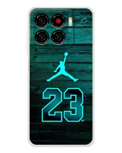 Чехол для ZTE Blade A56 с картинкой «Jordan Cyan 23»