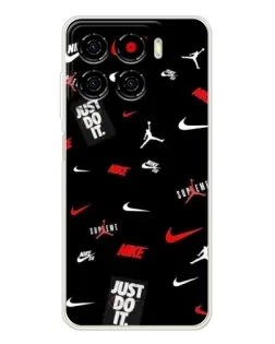 Чехол для ZTE Blade A56 с картинкой «Nike Mix Pattern»