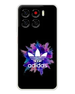 Чехол для ZTE Blade A56 с картинкой «Взрыв красок Adidas»