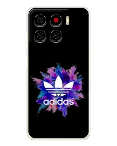 Чехол для ZTE Blade A56 с картинкой «Взрыв красок Adidas»