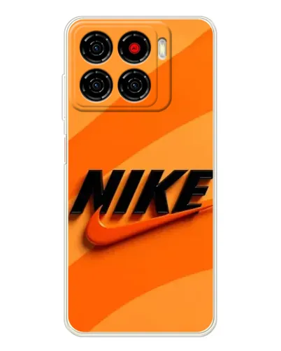 Чехол для ZTE Blade A56 с картинкой «Оранжевый драйв Nike»