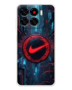 Чехол для ZTE Blade A56 с картинкой «Техногенный стиль Nike»