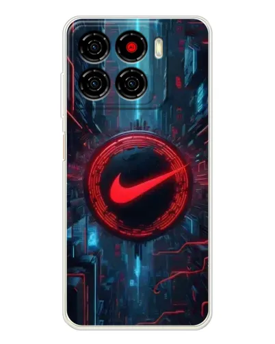 Чехол для ZTE Blade A56 с картинкой «Техногенный стиль Nike»