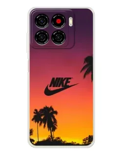Чехол для ZTE Blade A56 с картинкой «Nike на закате солнца»
