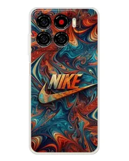 Чехол для ZTE Blade A56 с картинкой «Nike в абстракции»